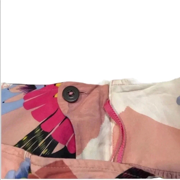 Anthropologie Leifsdottir Printed Pink Skirt Sz 2 - Picture 6 of 9